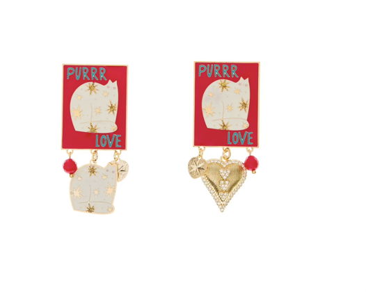 Серьги Котики Principessa Glam