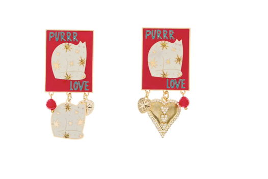 Серьги Котики Principessa Glam