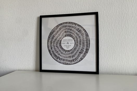 Ударная Композиция Черно-белая музыкальная графика