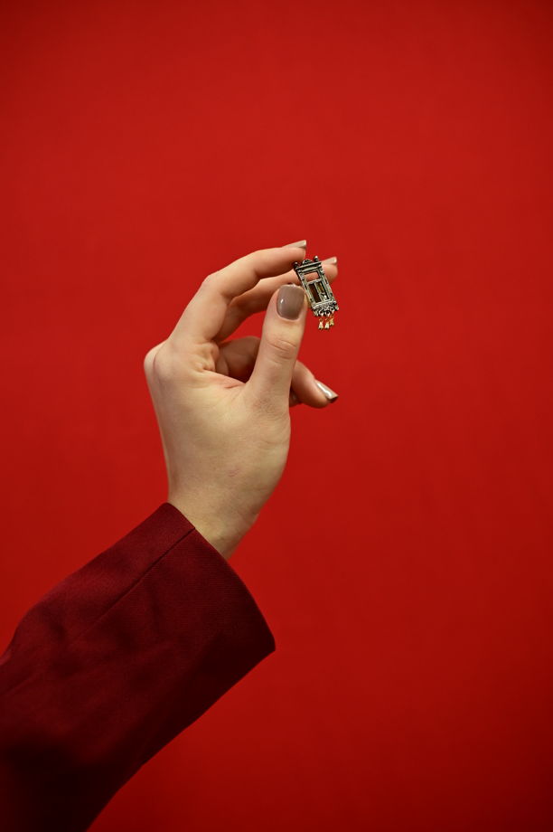 Кольцо "Оконце" в мельхиоре