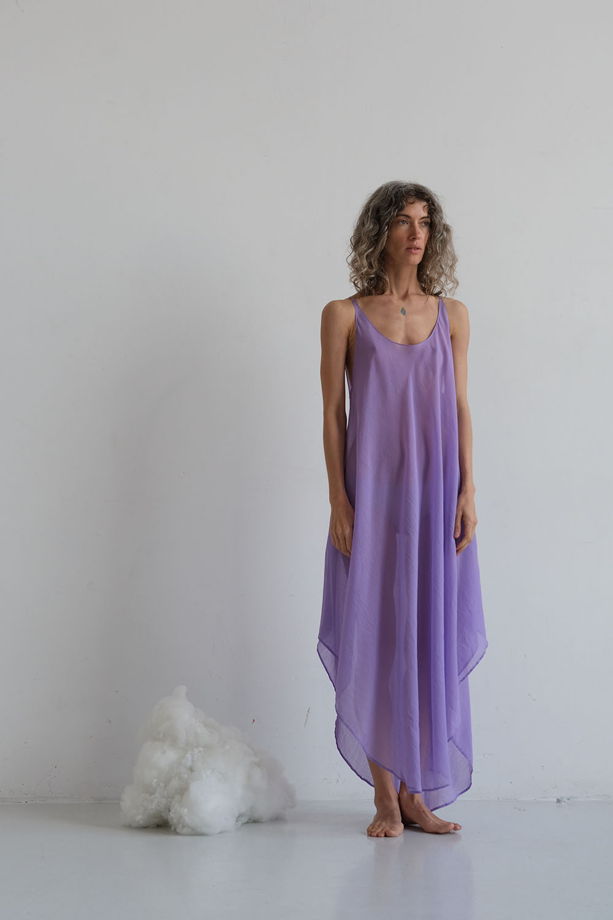летящее летнее платье "фиолетовый"