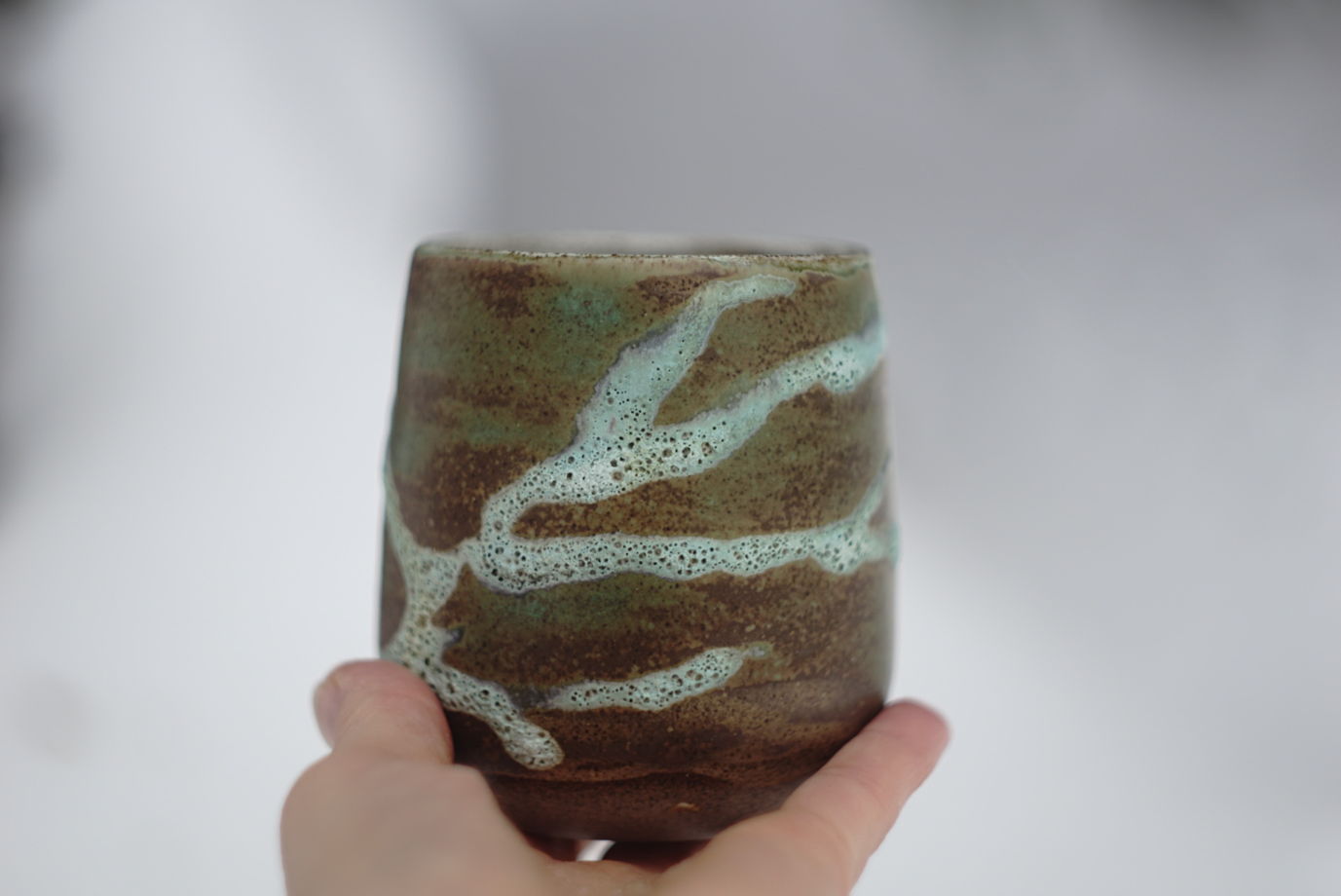 стакан ручной работы lichens