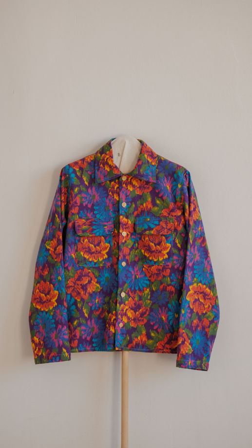 Фланелевая Рубашка с Цветами/Flannel Flowers Long Sleeve Shirt