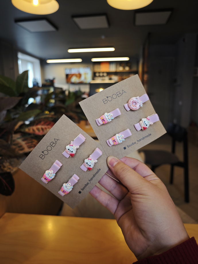 Набор заколок для волос: "Сладкоежка"