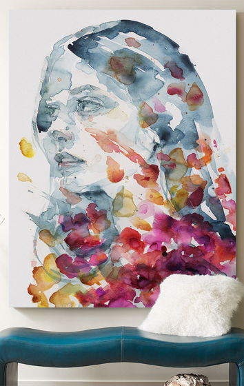 "Цветочная аллея", художественный постер