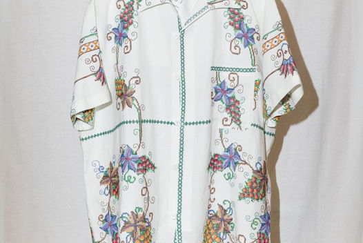 Рубашка с Листьями Винограда/Grape Leaves Short Sleeve Shirt