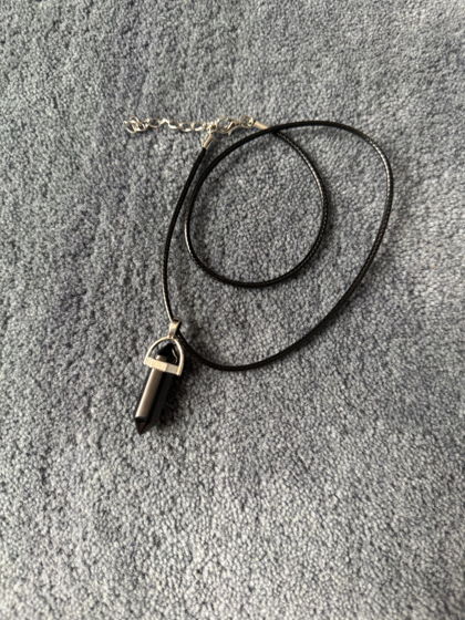 Подвеска на шею из натурального камня «Агат черный» Ani.g.bracelets