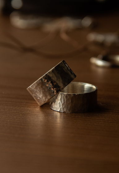 Фактурные кольца из серебра На заказ