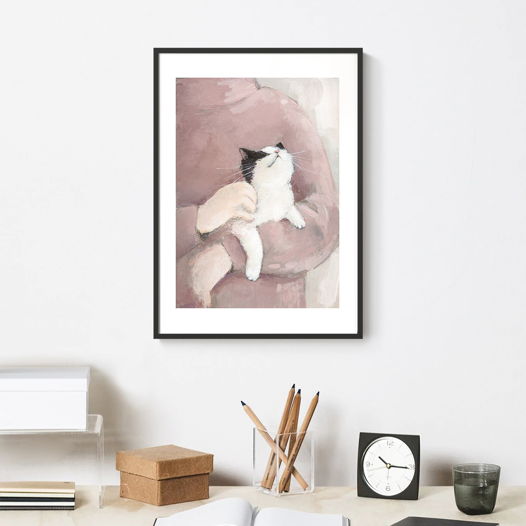 Постер с котом "Нежность", 30х40см