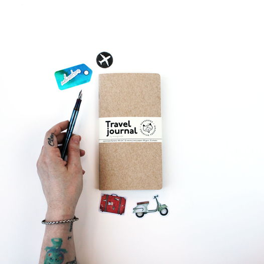Блокнот Maxgoodz Travel Journal для графики и письма  10×18,5 cm