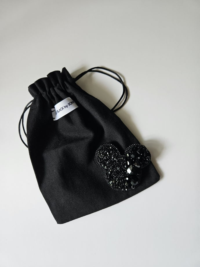 Брошь объемная BLACK MICKEY mini