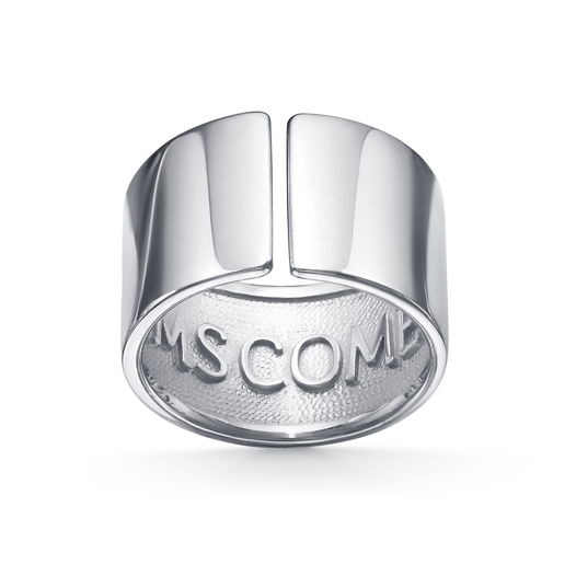 Минималистичное кольцо Nina с внутренней гравировкой Dreams come true