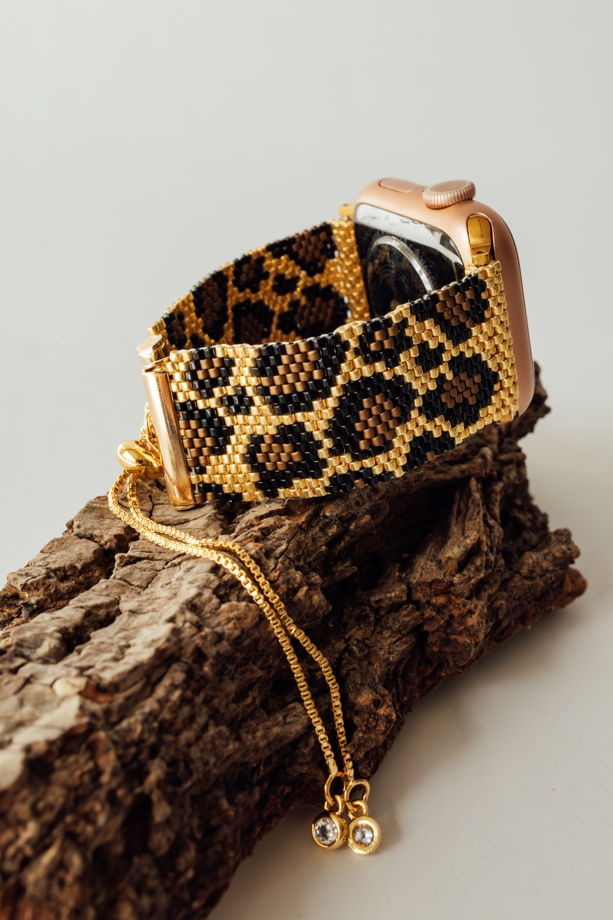 Ремешок для часов apple watch 38-40 мм Леопард ремешок для эпл вотч ремешок для смарт часов