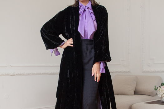 Женское бархатное кимоно/мантия "Золотой Век"