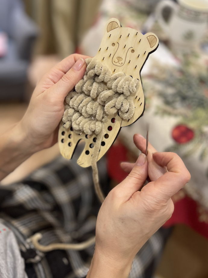 Творческий набор "Три медведя" из натуральных материалов