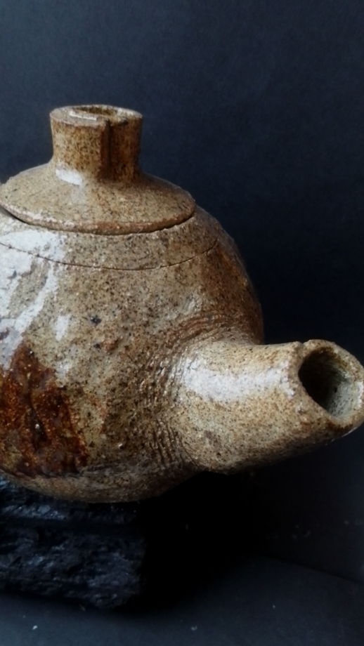 Чайник керамический заварочный из шамотной глины