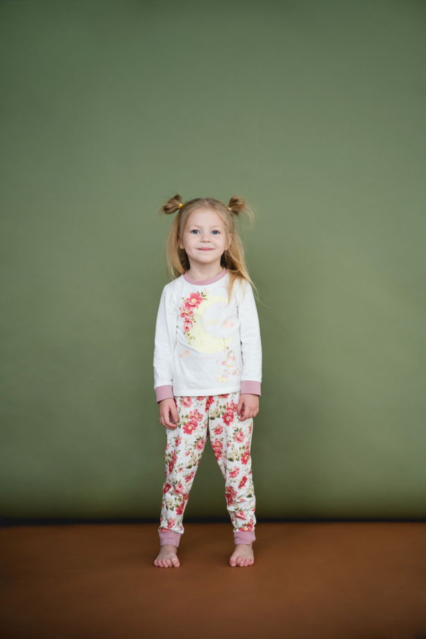 Детская пижама с авторским принтом "Цветочные фантазии"
