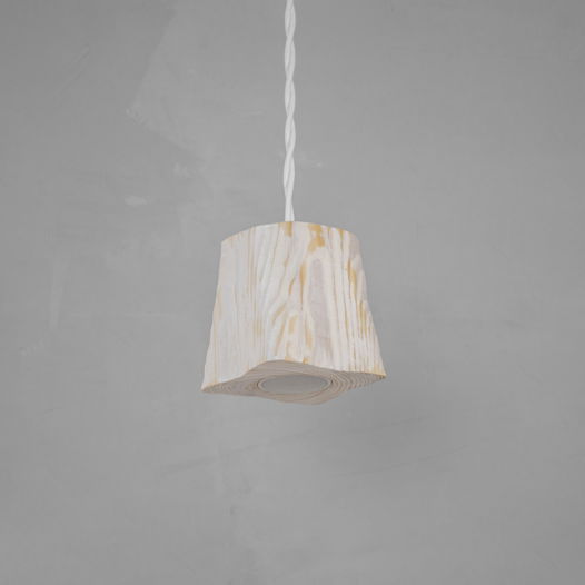 Подвесной светильник из дерева Querk_LED Белый