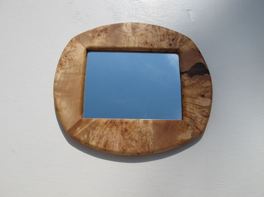 Зеркало для практик с деревянной рамкой
