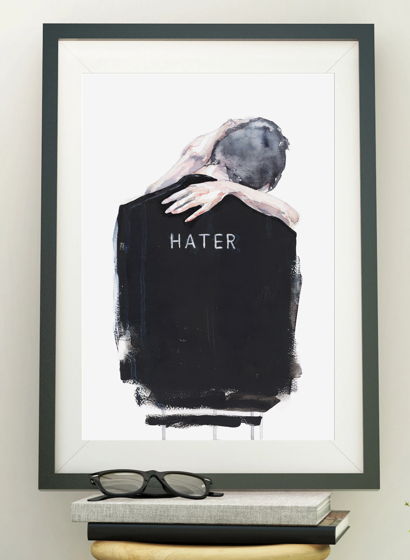 "От любви до ненависти и обратно" или "Defend your hater", худ. постер