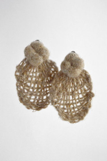 Серьги из крапивы