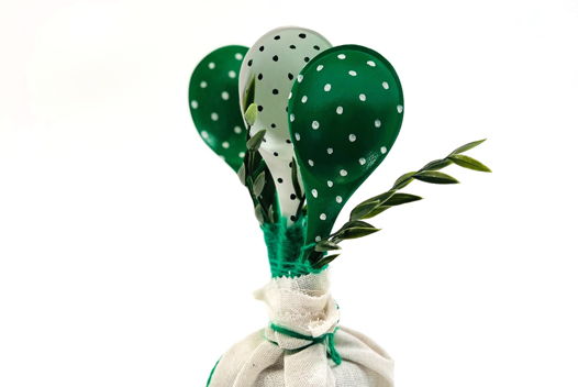 Букет из ложек (зеленый)