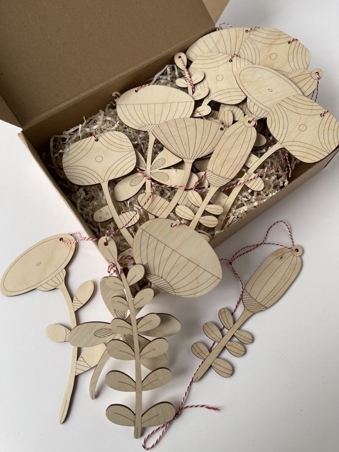 Творческий набор из дерева "Чудо-цветы"