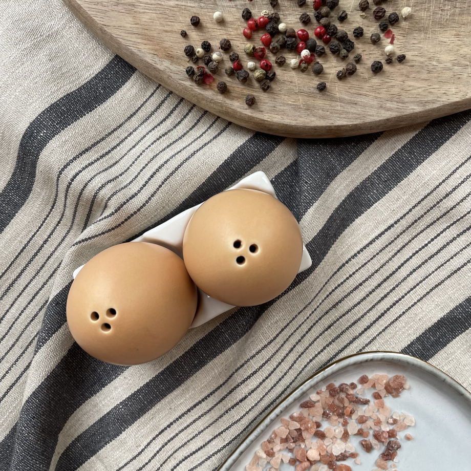 Набор для специй из керамики "Eggs", 2 предмета