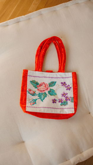 Сумка с Розой и Фиалками 2/Rose and Violets Bag 2