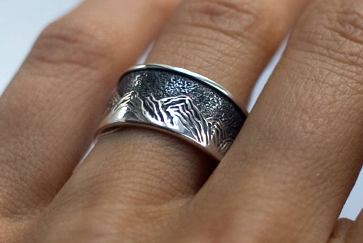 Серебряное кольцо Горы