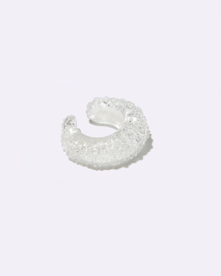 Кафф из стекла Sour Glaze Текстурный Прозрачный