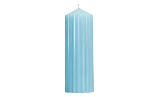 Декоративная фактурная свеча SIGIL 210*70 цвет Голубой