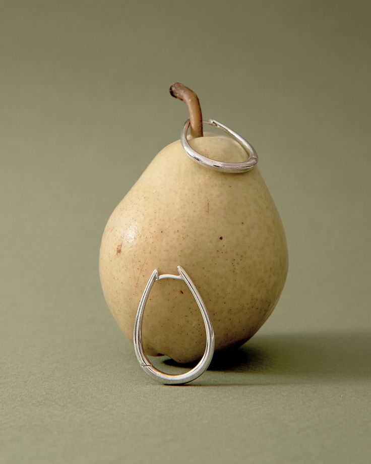 Крупные дизайнерские серьги кольца из серебра конго