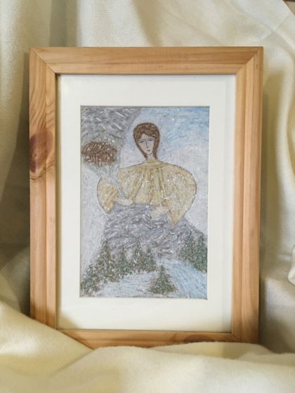 Картина «Ангел. Шёпот гор» (пастель)