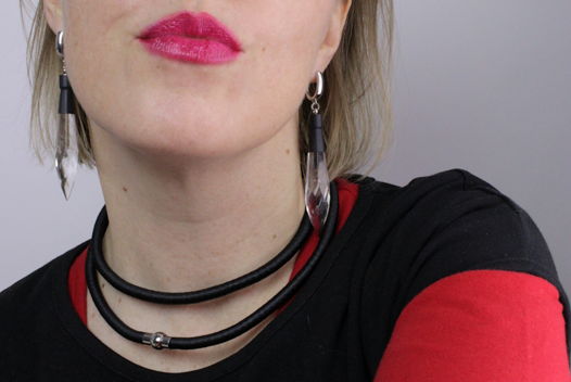 СЕРЬГИ ХРУСТАЛЬ РЕЗИНА