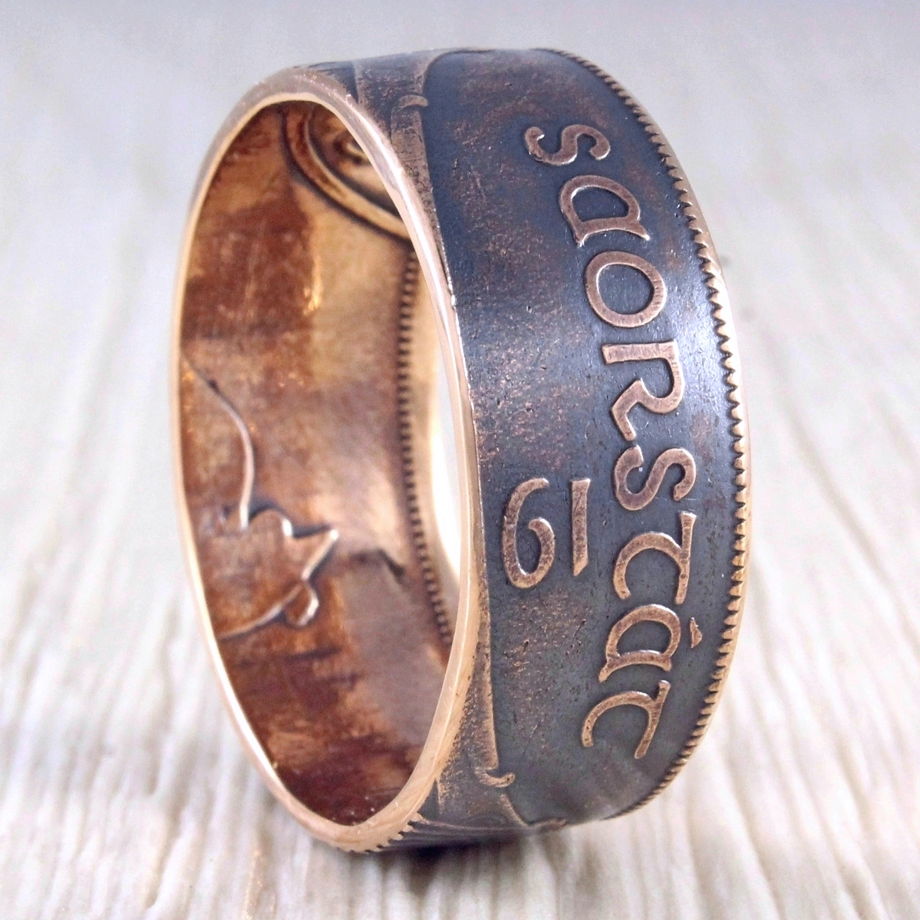 Кольцо из монеты (Ирландия) 1 пенни