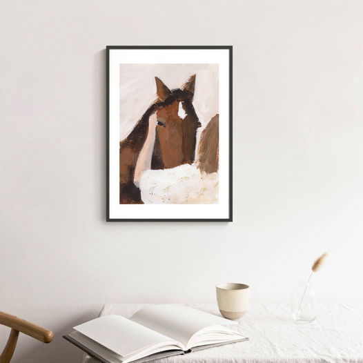 Постер с лошадкой "Привет", 30х40см