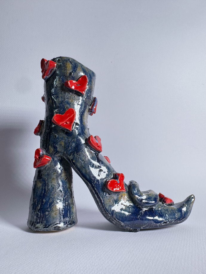 Подсвечник/ваза туфелька