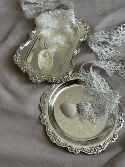 Кружевной чокер с морской ракушкой