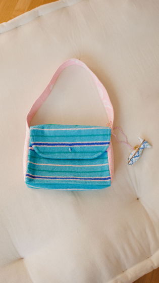 Сумка Розовая в Полоску/Striped and Pink Bag