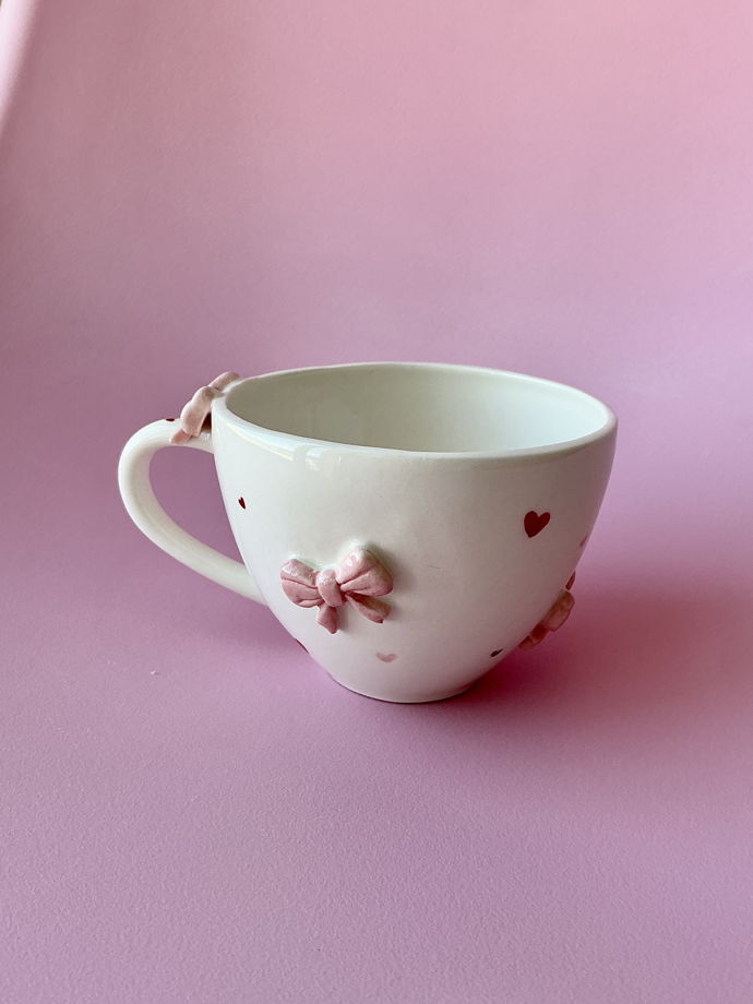 Чашка «Розовые бантики»