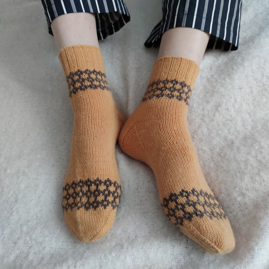Носки женские шерстяные на узкую ногу. 36/37 размер.