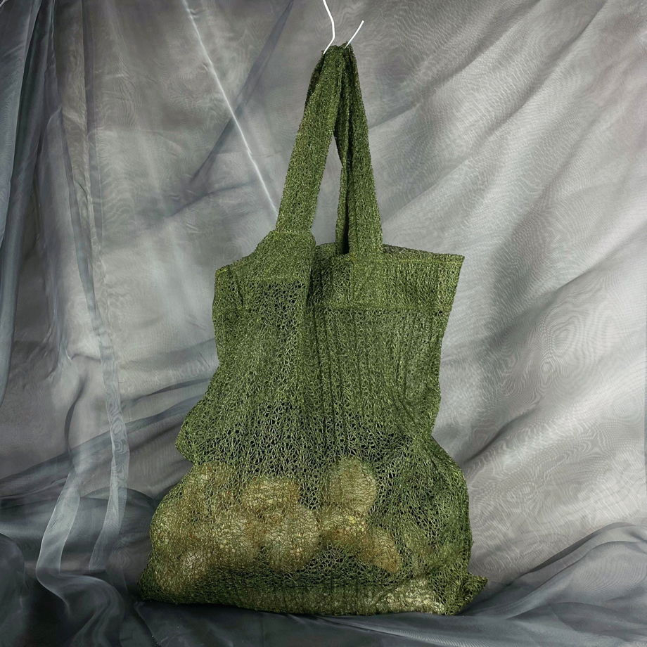 Зеленая сумка-шопер "Крещендо"