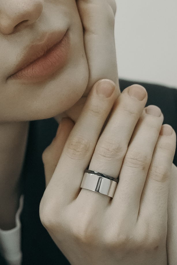 Кольцо unisex из серебра  КУСОК СЕРЕБРА