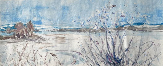 Картина Апрель, смешанная техника, ранняя весна