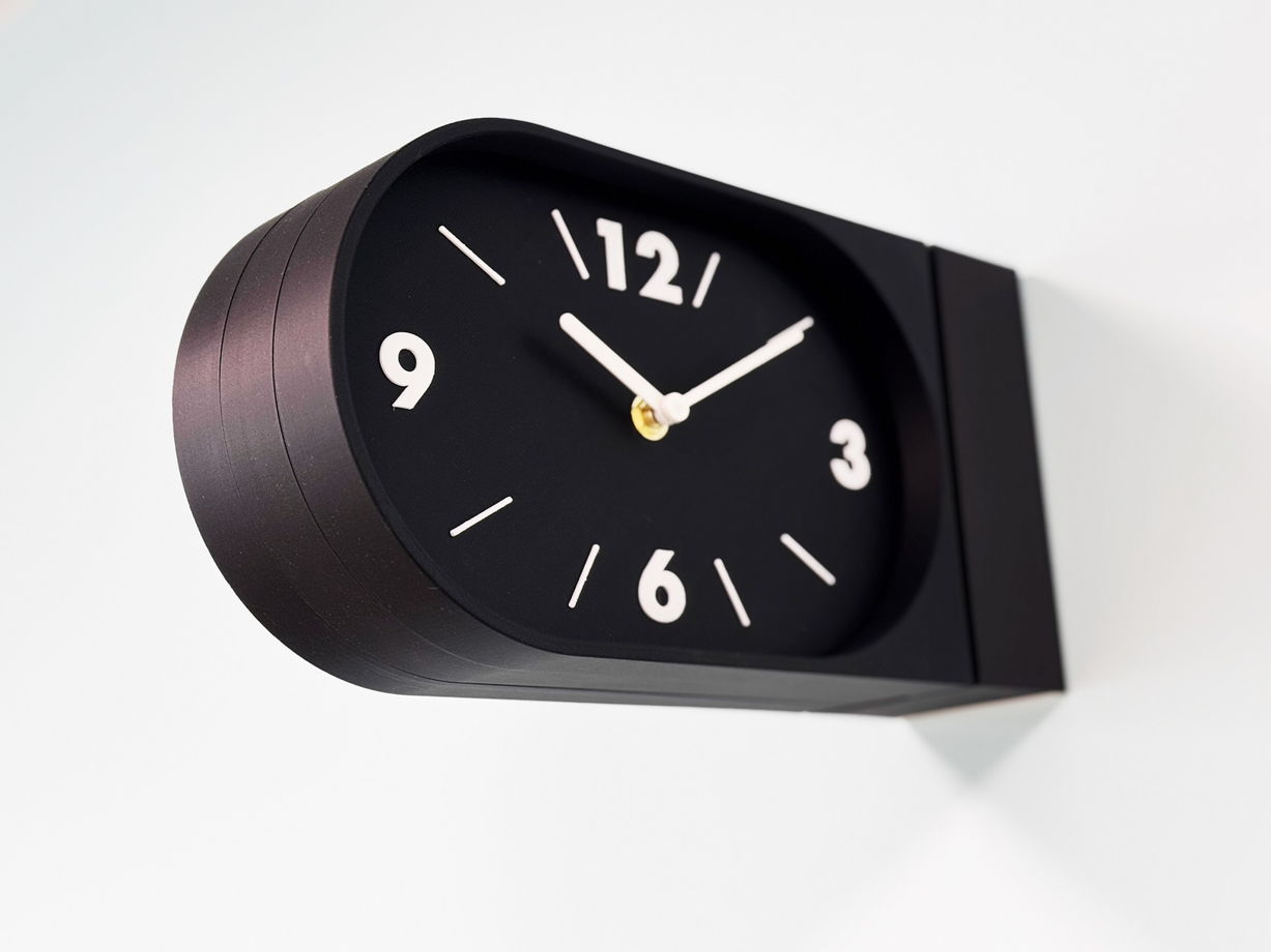 Настенные двусторонние часы, монохром (чёрно-белые)