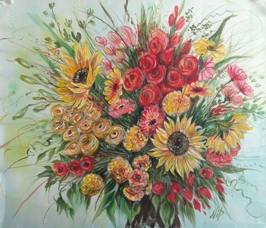 Картина “Букет с подсолнухами” / Painting “Bouquet with sunflowers”