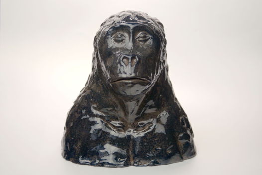 Скульптура керамическая горилла
