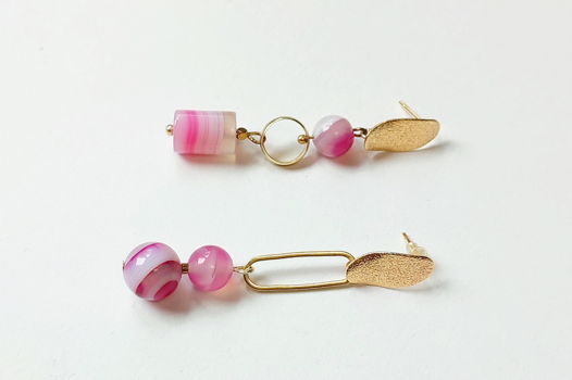 Серьги с агатом