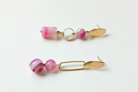 Серьги с агатом